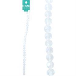 AussieSuperStore Jewellery Making Supplies Crystal AB Strung Beads Glass Round Facet 8mm 27pcs (in 3 colors) Strung Beads Glass Round Facet 8mm 27pcs | Jewellery Making Beads 9323823178932 BBS2014043